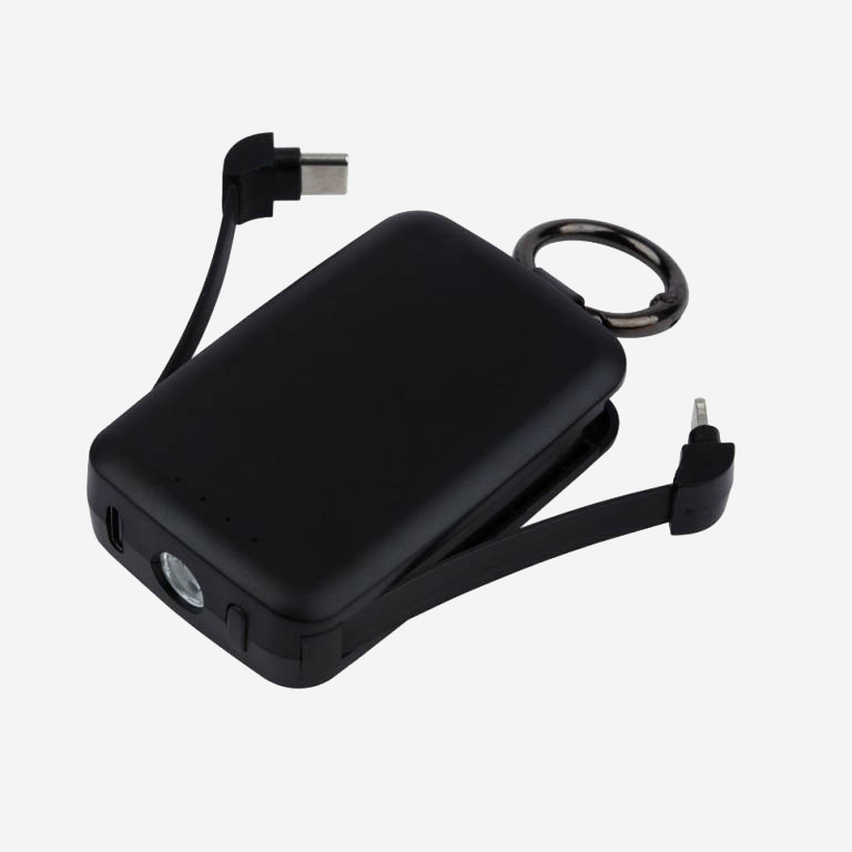 Power Bank Mini Μπρελόκ με Φακό - Image 3