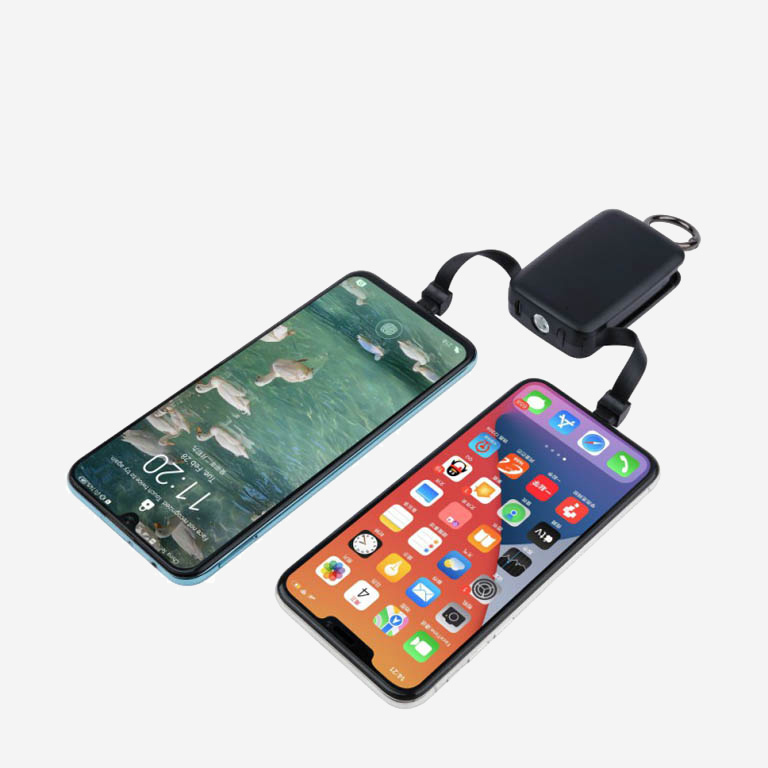 Power Bank Mini Μπρελόκ με Φακό - Image 2