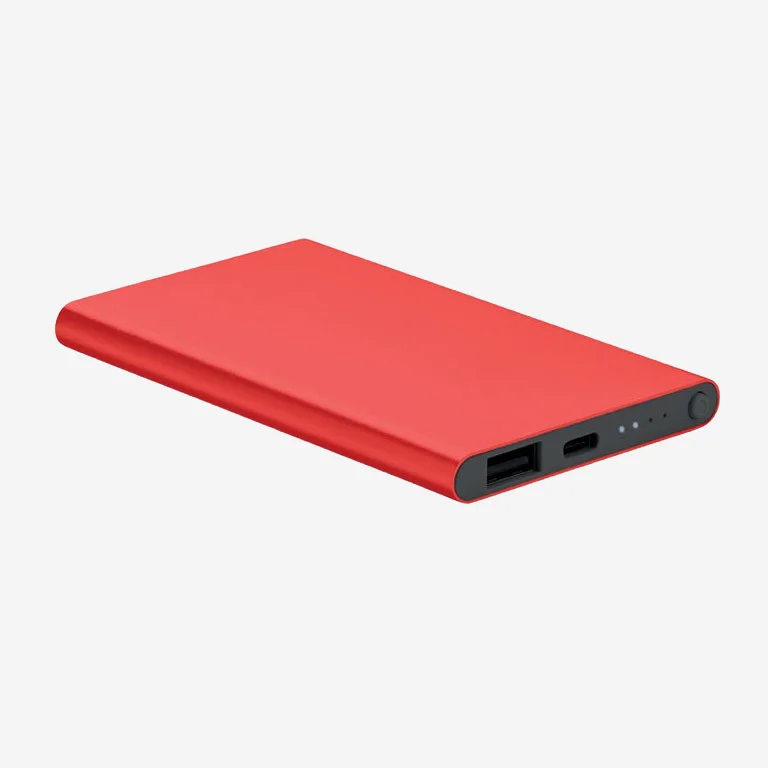 Power bank χωρητικότητας 4000 mAh από ανακυκλωμένο αλουμίνιο.